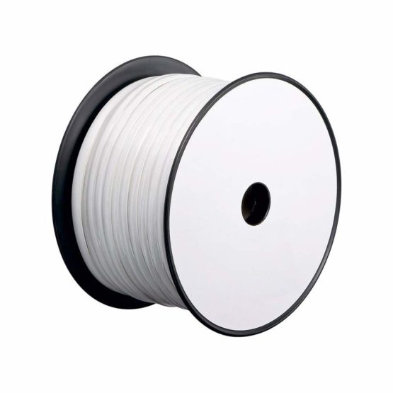Goobay 93307 Telephone Flat Cable, AWG 28, CCA, White, 100m Length - Image 2