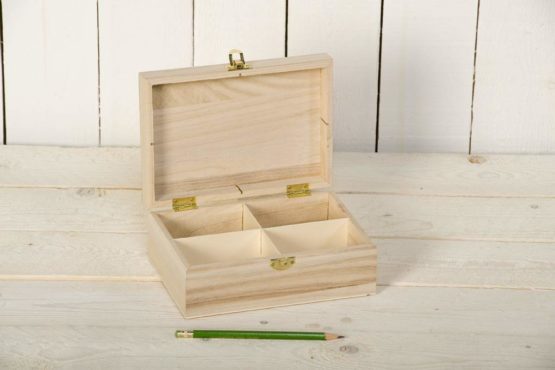 Artemio 14001012 Wooden Tea Box 20 x 14 x 8 cm, Beige - Image 2