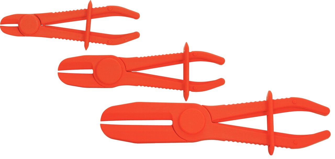 KS Tools 115.5050 Hose Clamp Gripper Set (3 Pieces), Red