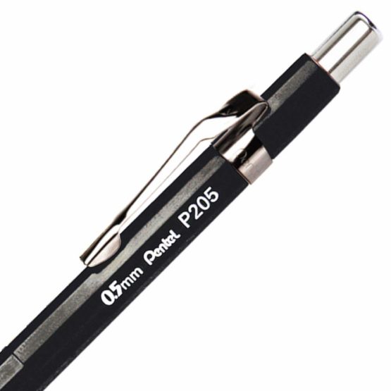 Pentel 0.5mm P200 Series Mechanical Pencil Lead with Black Barrel - Image 3