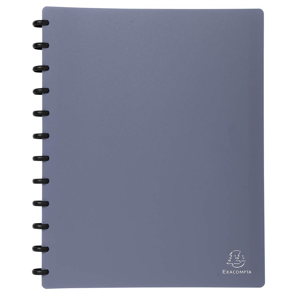 Exacompta, Ref 86357E, PP Display Book with Rings, Suitable for Holding A4 Documents, 30 Pockets, 60 Viewing Pages