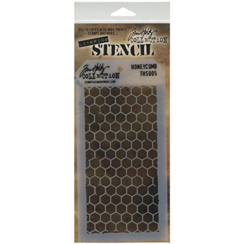 Stampers Anonymous Tim Holtz Honeycomb Layered Stencil