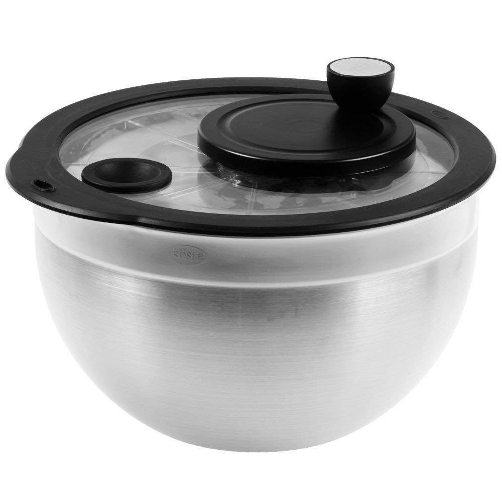 Rösle Salad Tools & Spinners, Stainless Steel 18/10, Large Spinner - Image 2