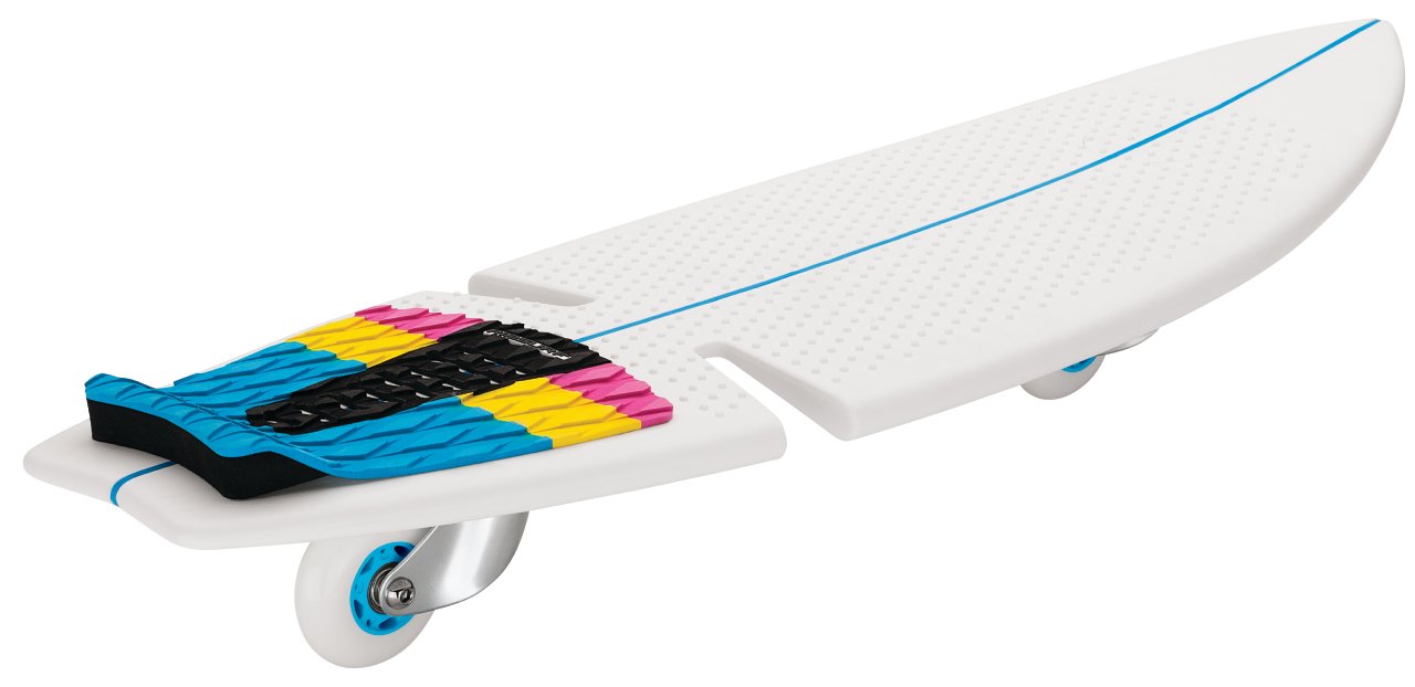 Razor Rip Surf Skateboard, White, Green - Image 2