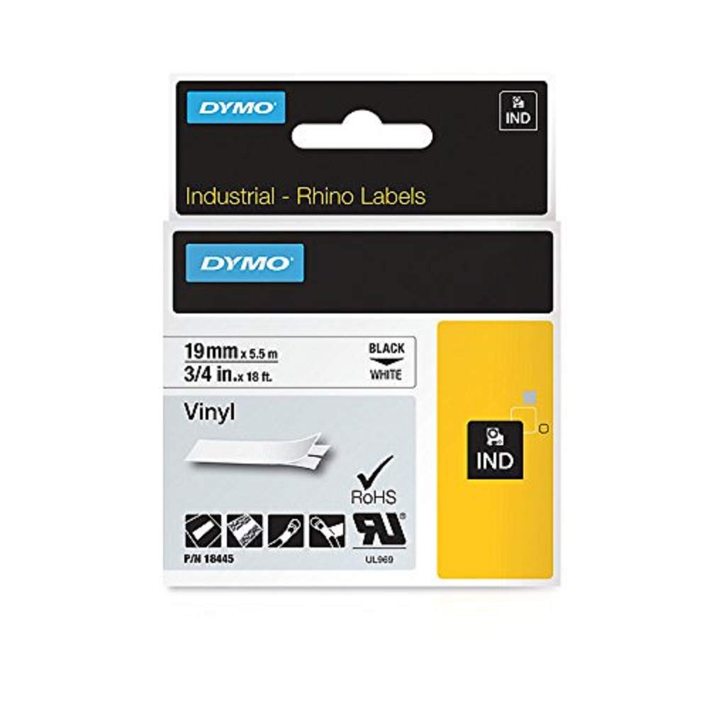 DYMO Rhino Industrial Vinyl Labels, Multicolour, 19Mm