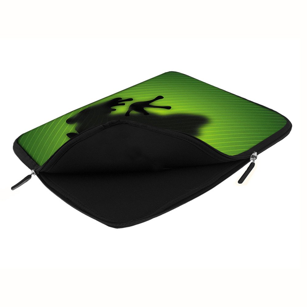 PEDEA Laptop Bag Case Design Sleeve for 17.3 inch, Green Frog - Image 3