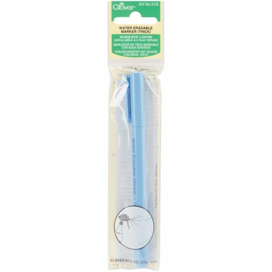 clover 516 Water Soluble Marker Thick, 1, Blue