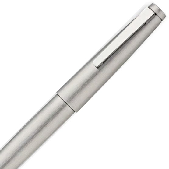 Lamy 2000 Medium Nib Rollerball Pen - Stainless Steel - Image 2