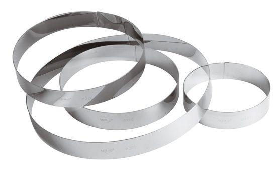 PADERNO Cake Ring, Mousse and Pudding Ring Professional Kitchen Utensils for Baking and Cooking Stainless Steel, 18 cm - Image 2
