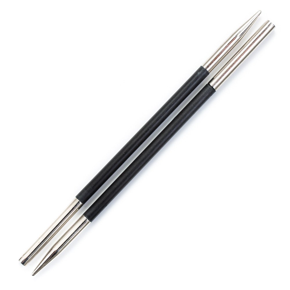 KnitPro Karbonz Interchangeable Circular Needles 4" (10cm), Black, 3.50 mm