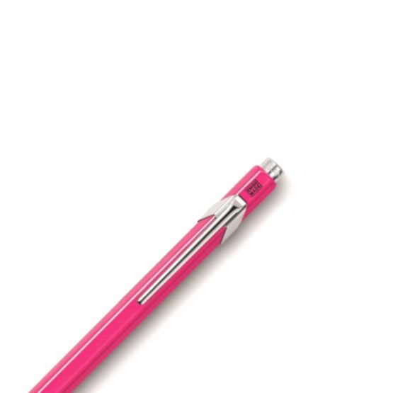 Caran d'Ache 849 Metal Range Ball Pen Fluo - Fluorescent Pink - Image 2