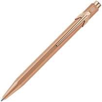 Caran Dache Ballpoint Pen, Brut Rose, with Goliath Blue Medium Cartridge, 849.997
