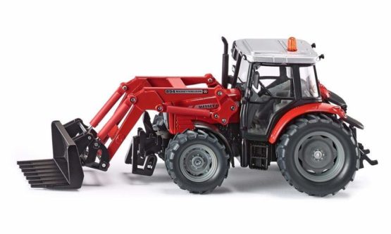 Siku B0009JJN32 Farmer Massey Ferguson with Front Loader Fork, Red