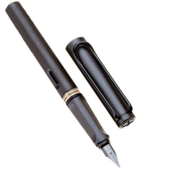 LAMY safari 1203065 FH safari 2017 Medium Nib Fountain Pen - Charcoal Matt Black - Image 3