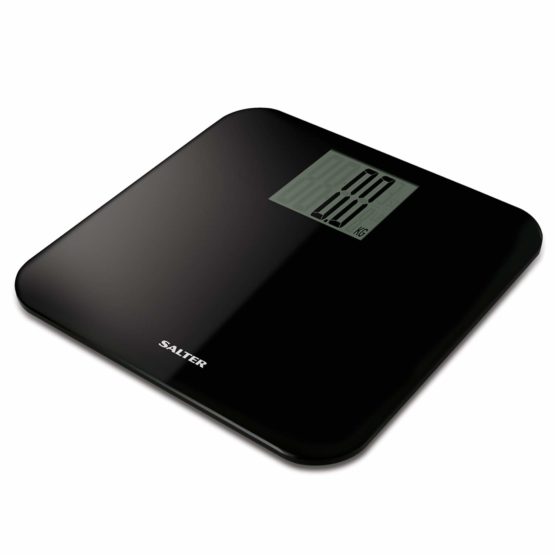 Salter Max Capacity 250 kg Digital Bathroom Scales – Easy Read Display, Large Platform for More Foot Room, Step-On for Instant Weight Reading, Carpet Feed for Accuracy on Uneven Floors - Black - Image 2