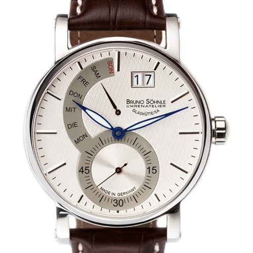 Bruno Söhnle Men's Quartz Watch Pesaro I 17-13073-283 with Leather Strap, Beige/Brown - Image 2