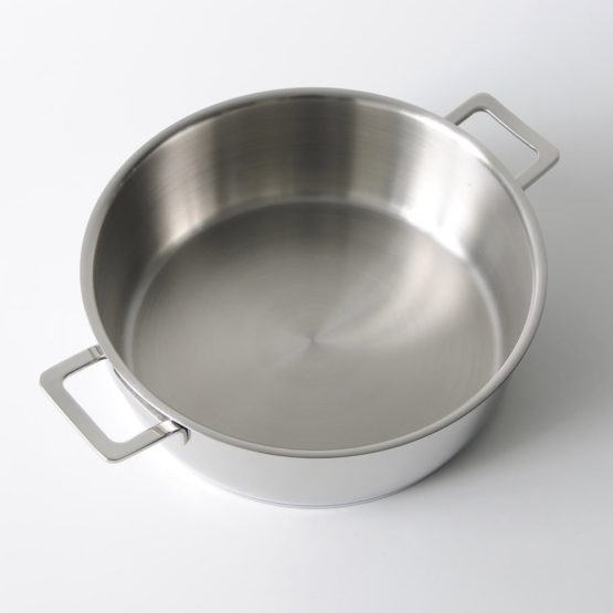 A di Alessi Pots&Pans Low Casserole, Stainless Steel, 28 cm (AJM102/28) - Image 3