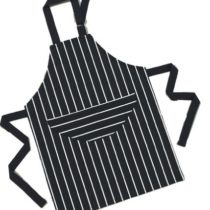 Children's Chefs or Cooks Kitchen Apron in Navy Butchers Stripe, (57 x 45) by Rushbrookes