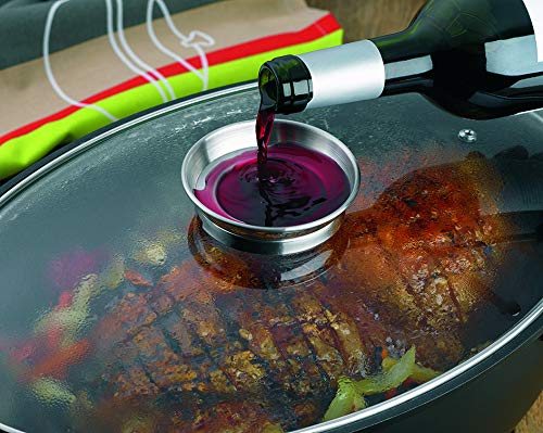 kela braising pan 28 x 28 cm, lid with Aroma knob, Induction Serving pan KERROS, cast Aluminium Coated, Paella pan with high Rim - Image 4