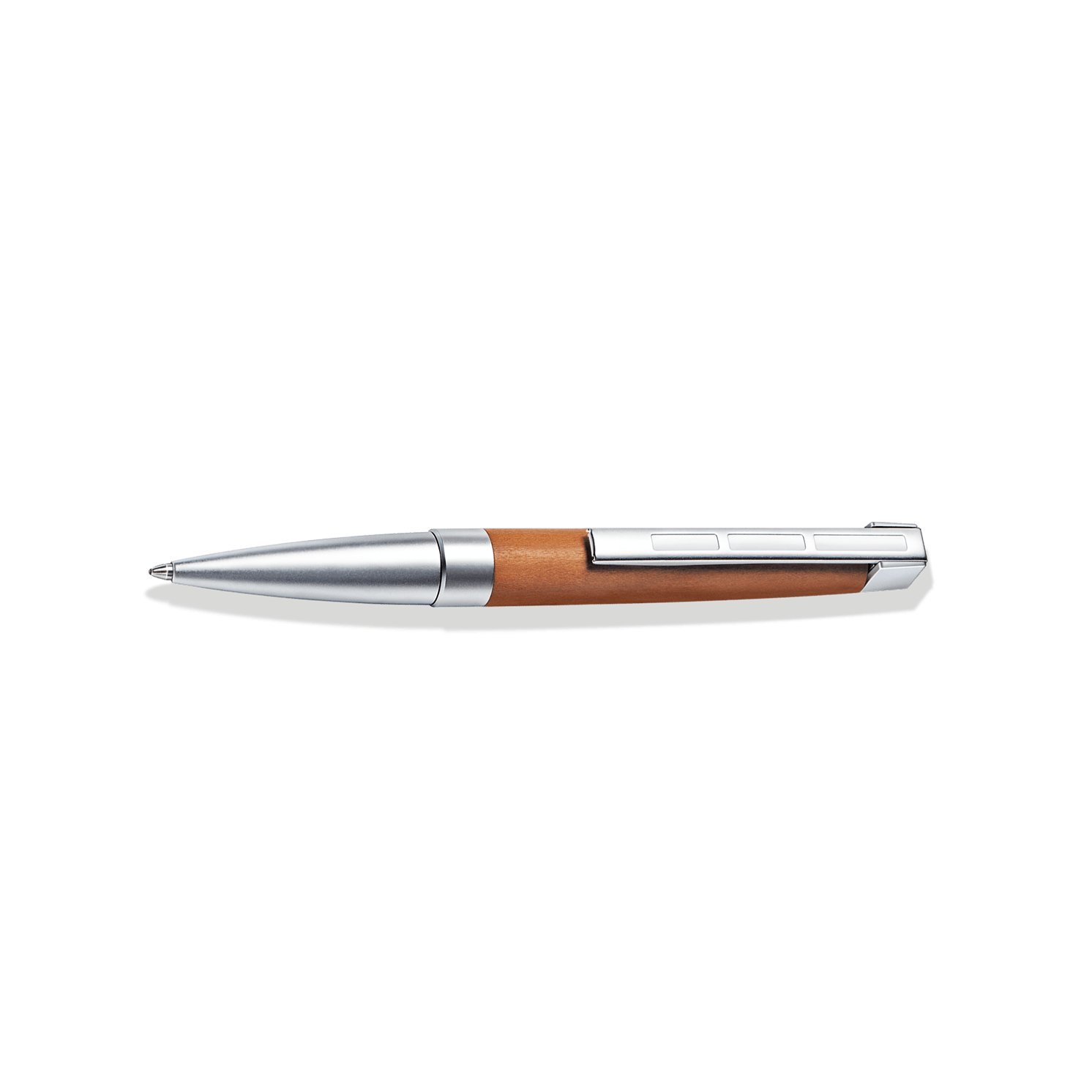 STAEDTLER Initium Lignum Ballpoint Pen, Wood, Plum, B, Black, 9PM321B-9 - Image 2