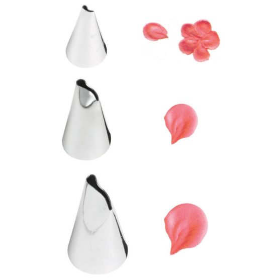 Wilton 3 Pieces Left Handed Petal Tip Set, brass, Steel - Image 2