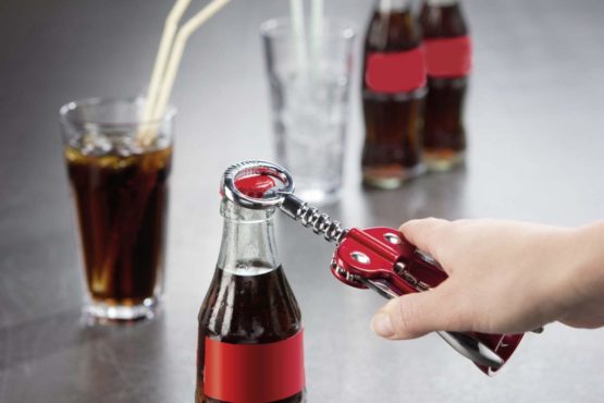 Fackelmann Corkscrew Grandcru Zinc Plated, Metal, Red/Silver, 17 x 11.7 x 4 cm - Image 3