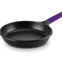 Fundix Castey Induction Frying Pan with Removable Handle, 22 cm, Cast Aluminium, Purple, 22 x 16 x 5.1 cm