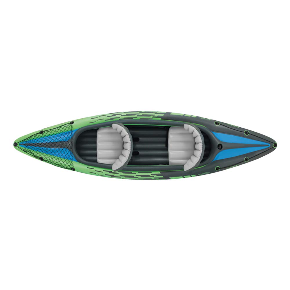Intex Challenger K2 Kayak, Inflated size: 351cm x 76cm x 38cm (68306NP), 30" by 15" by 138", Green/Black - Image 2