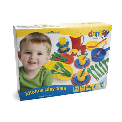 Dantoy Kitchen Play Time Set (42 Pieces), Multicolor - Image 2