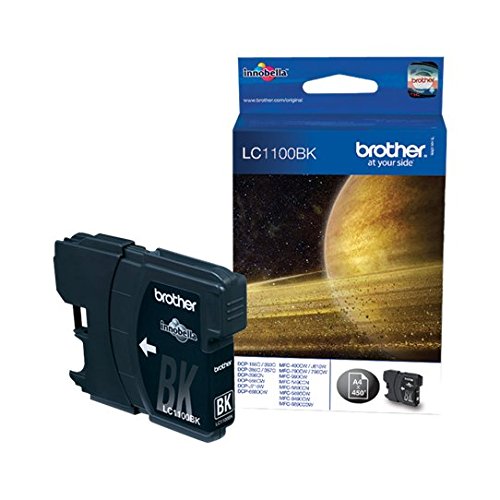 Brother LC-1100BK Inkjet Cartridge, Black, Single Pack, Standard Yield, Includes 1 x Inkjet Cartridge, Brother Genuine Supplies