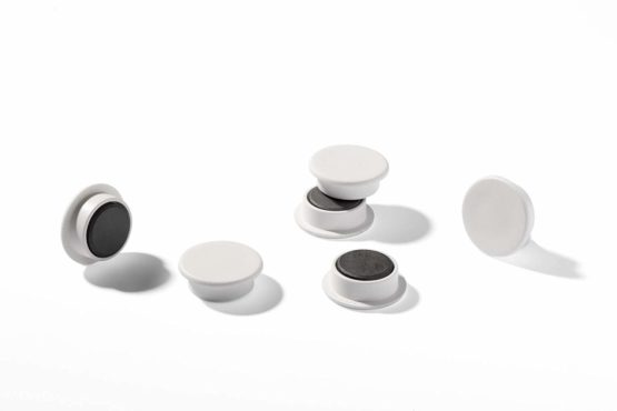 Durable 470202 Magnets 21 mm 210 p - White (Pack of 6)