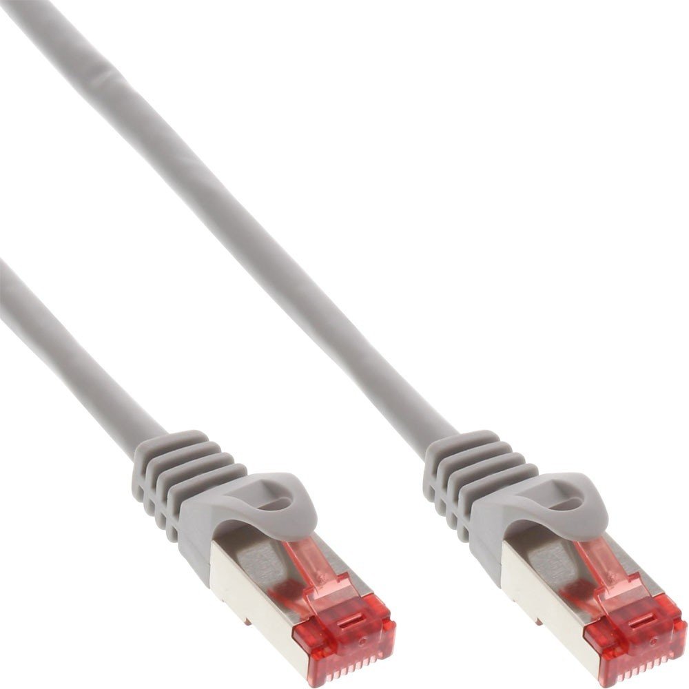 Intos InLine® Patch cord, InLine®, S-STP/PiMF, Cat. 6, grey, 3m