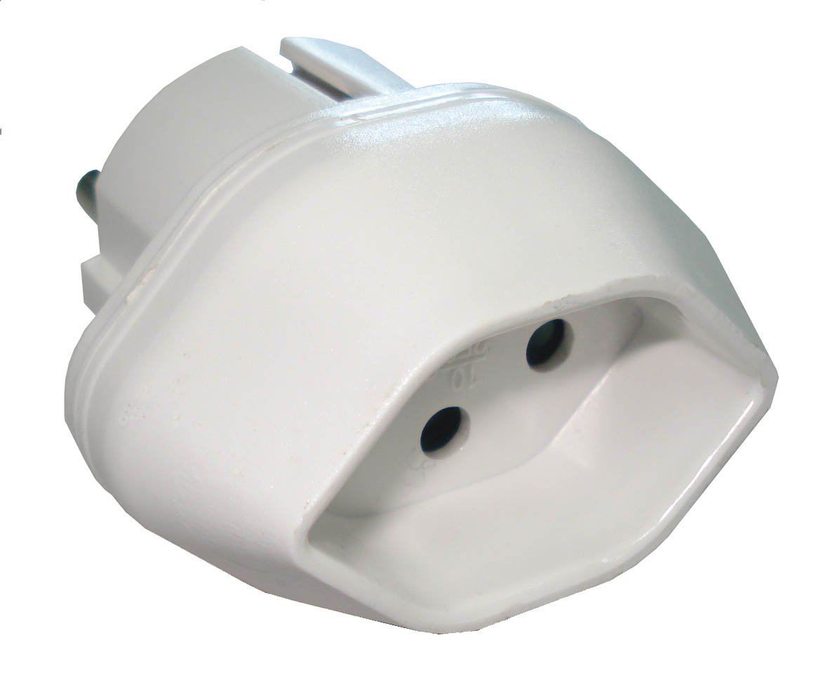 INDIPC 5002821 Adapter with French Male/Swiss Female Plugs White - Image 3