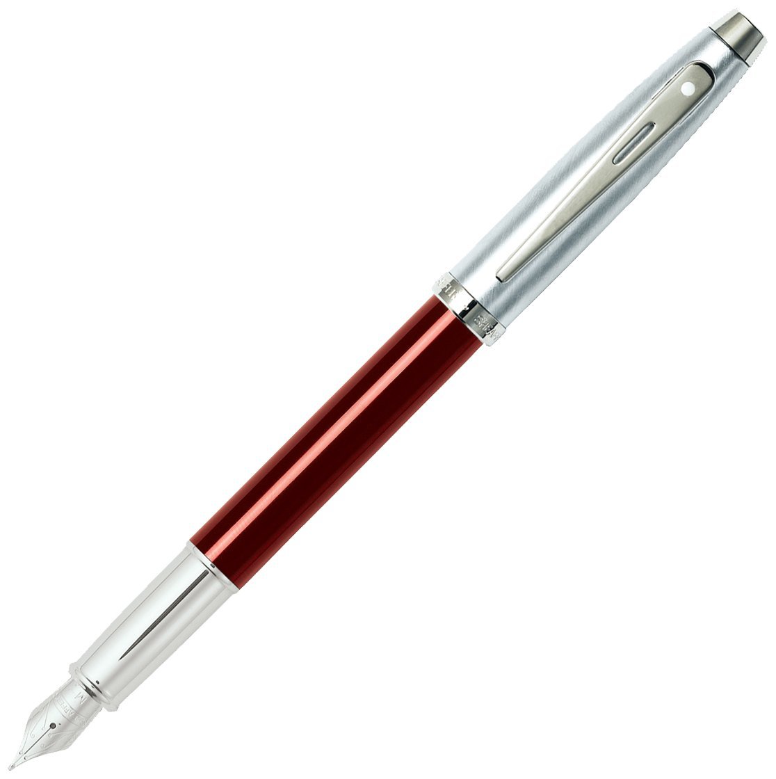 SHEAFFER E0930753-30 Medium Nib Fountain Pen - Red/Chrome, 1