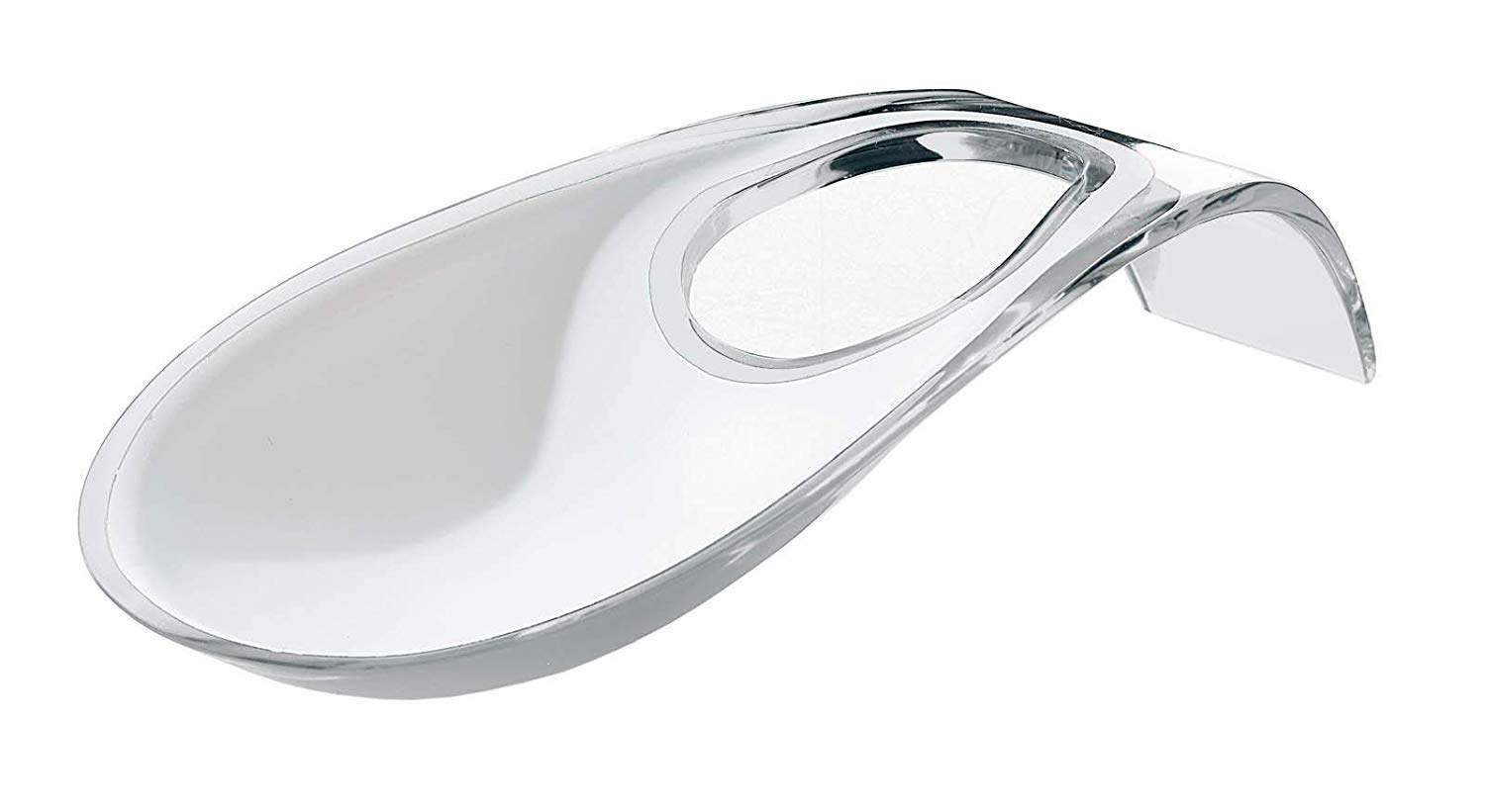 Guzzini Fratelli Spa Latina Two Tone Ladle Rest, Clear, Transparent