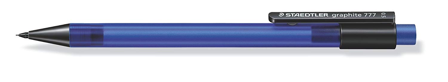 STAEDTLER 777 05-3 Graphite Mechanical Pencil - 0.5mm, B Lead, Blue Barrel (Pack of 10) - Image 2