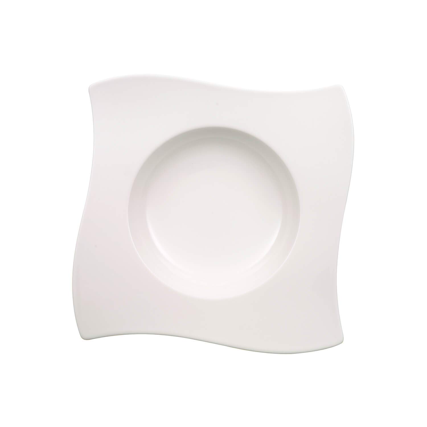 Villeroy & Boch NewWave Soup Plate, Premium Porcelain, White, 24 cm