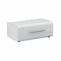 Zeller 27345 Bread Bin 36x23x14 cm White Metal