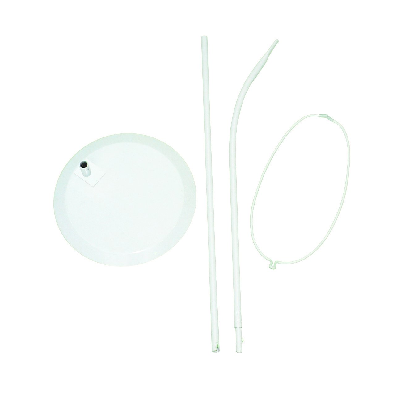 roba 0296 Standing Sky Bar High Steel Profile with a Large Plate which Stands at about 150 cm, White, 1 Stück (1er Pack) - Image 2