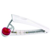 Fackelmann Arcadalina Cherry Stoner, White/Red/Silver, 15 x 9 x 2.5 cm