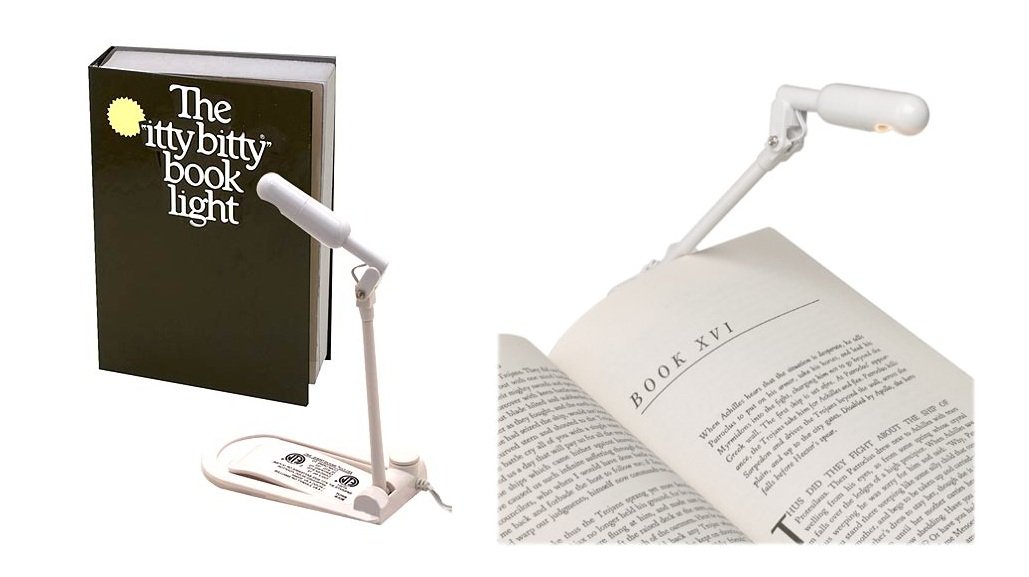 Zelco V010110010 Itty Bitty Original Book Lamp White BigaMart