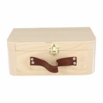 Artemio Wooden Suitcase 23 x 17 x 9 cm, Beige