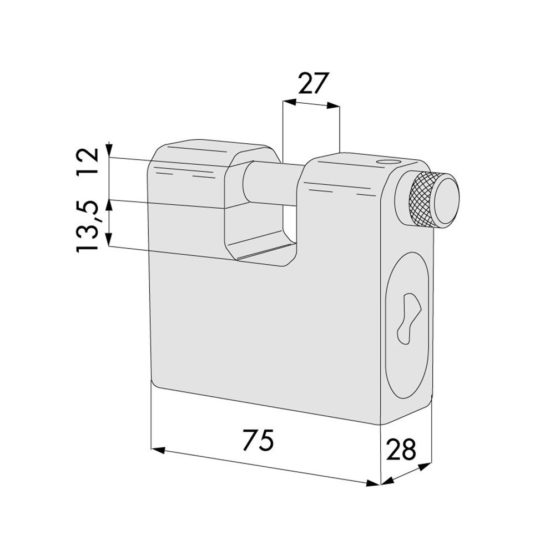 Cisa 28550-75 - Lock for Locks, Steel - Image 2