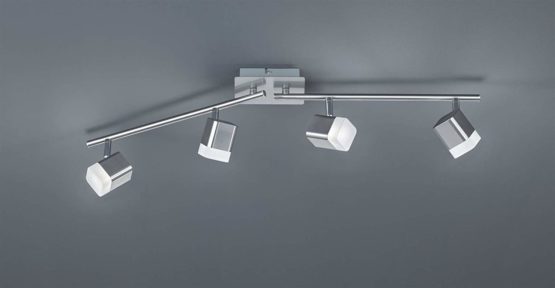Reality Leuchten Roubaix Ceiling Light Metal 4 W Matt Nickel White - Image 2