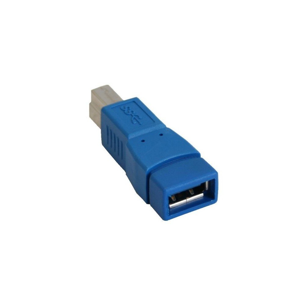 InLine 35300D USB 3.0 A to B Adaptor/USB A Female to USB B Male, blue - Image 3