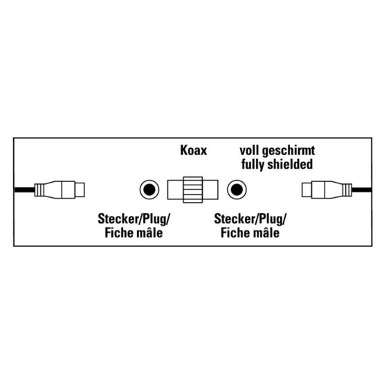 Hama Aerial Adaptor Coaxial Plug to Coaxial Plug - Image 2