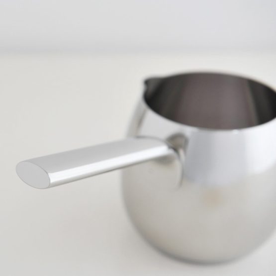 Alessi SG302 Mami Milk Pan by Stefano Giovannoni, Polished Silver - Image 4
