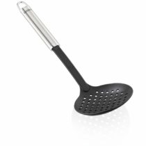 Leifheit Skimming Ladle In Plastic and Sterling, Stainless Steel and Black # 24058