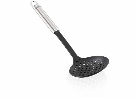 Leifheit Skimming Ladle In Plastic and Sterling, Stainless Steel and Black # 24058