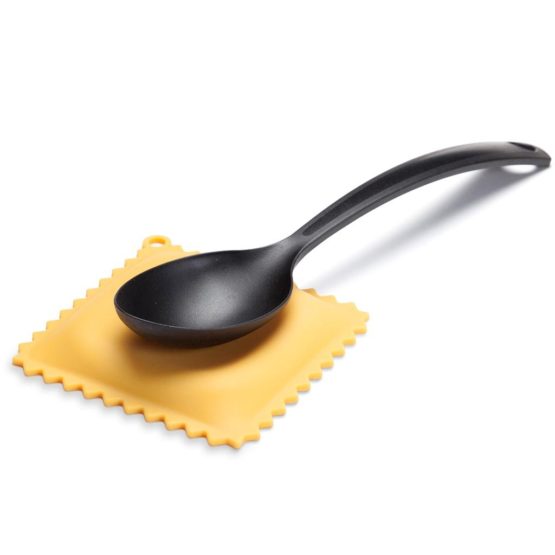 Monkey Business Ravioli Silicon Spoon Rest, Yellow